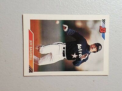 Bowman Jeff Bagwell Rookie Card Rc Houston Astros All Star