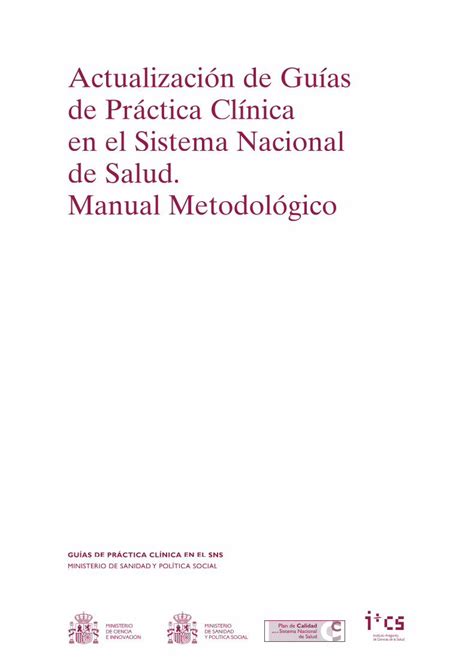 Pdf Actualización De Guías De Práctica Clínica En El …abordar La