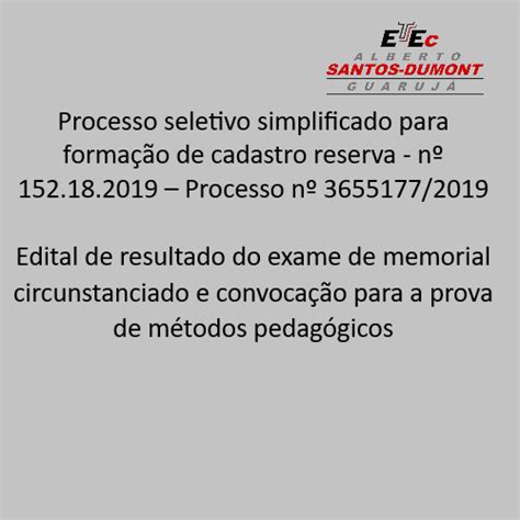 Processo Seletivo Simplificado Para Forma O De Cadastro Reserva N