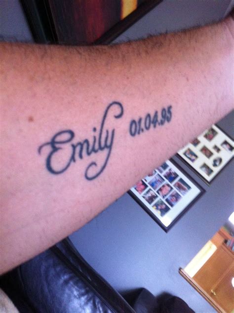 Tattoo of my daughters name, emily | Name tattoo designs, Lettering ...