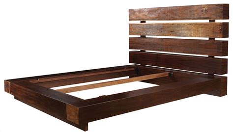 Iggy King Platform Bed Frame - Rustic - Platform Beds - new york - by Zin Home