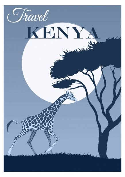 Kenia Afrika Reise Plakat Kostenloses Stock Bild Public Domain Pictures