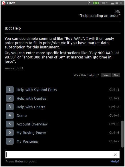 Natural Language Interface To Trading Interactive Brokers Llc