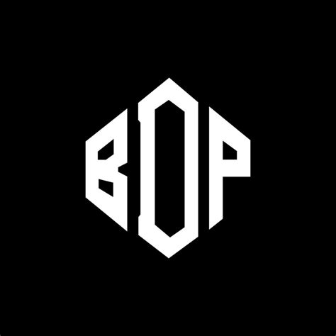 bdp letter logo design  polygon shape bdp polygon  cube shape