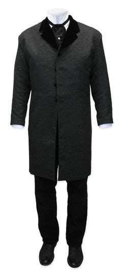 100 Wool Davenport Frock Coat Charcoal With Black Velvet 19th