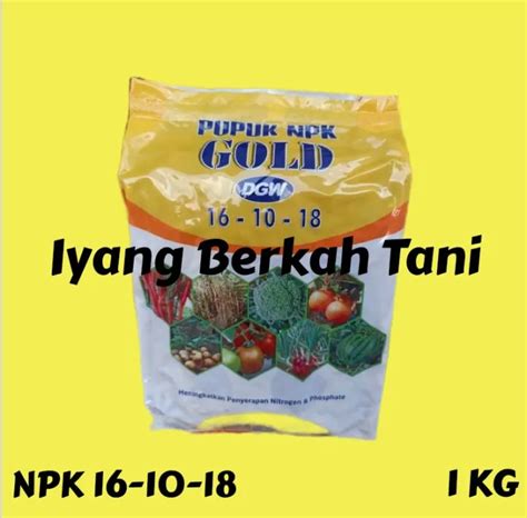 Pupuk Dgw Npk Gold Berat Kg Kemasan Pabrik Lazada Indonesia