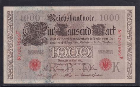 Kaiserreich Deutsche Reichsbank Mark Ro C Deu C Siegel