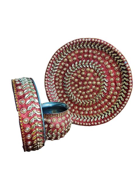 Karwa Chauth Thali Set Traditional Pooja Karva Chauth Combo