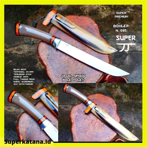 Jual Pisau Jagal Sembelih Baja Bohler N Handle Tanduk Bule Super