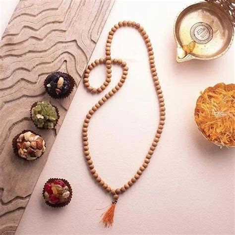 Original Sandalwood Mala Chandan Mala Rosary Sandalwood Bead Mm