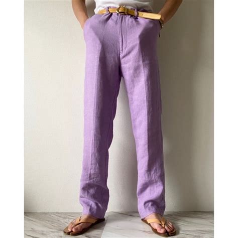 Polo By Ralph Lauren Linen 100 Lavender Slacks Protocol