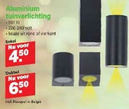 Aluminium Tuinverlichting Aanbieding Bij Van Cranenbroek