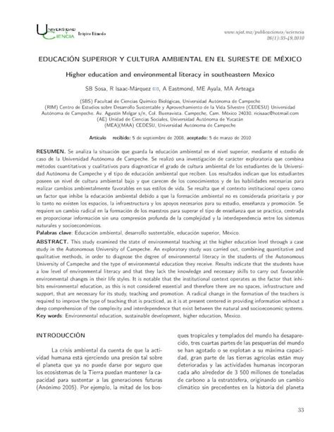 Pdf Educacion Superior Y Cultura Ambiental Dokumen Tips