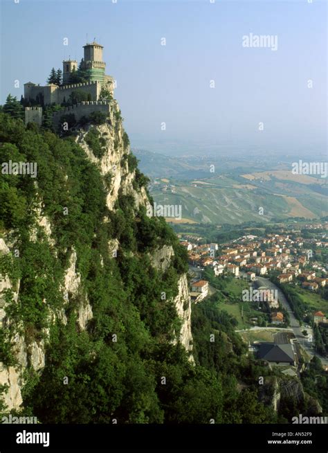 San Marino Monte Titano Stock Photo Alamy