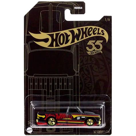 Amazon Hot Wheels 67 Chevy C10 Pearl And Chrome 1 6 Toys Games