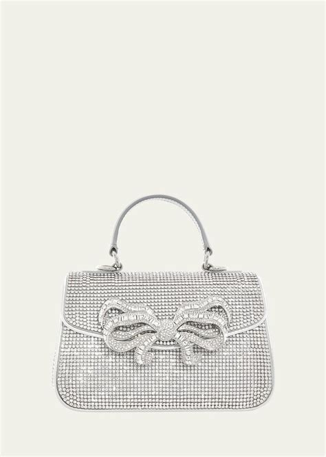 Judith Leiber Bow Crystal Top Handle Bag Shopstyle