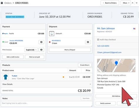 Fulfilling an order – Lightspeed eCom (C-Series)