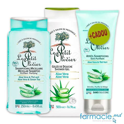 Le Petit Olivier Sampon Micelar Par Normal Si Gras Aloe Vera Ceai Verde