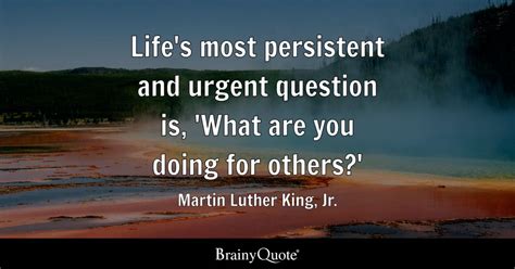 Martin Luther King, Jr. - Life's most persistent and...