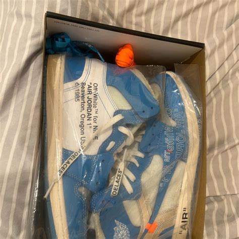 Jordan 1 off white size 10 slightly worn just need... - Depop