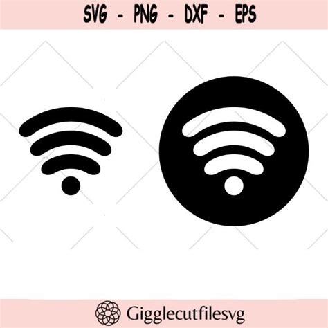 Wifi Signal Svg Files Wi Fi Cut Files Wifi Signal Vector Files Wireless