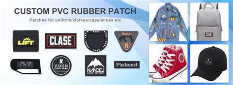 Custom velcro patches-PVC Rubber hook and loop patches