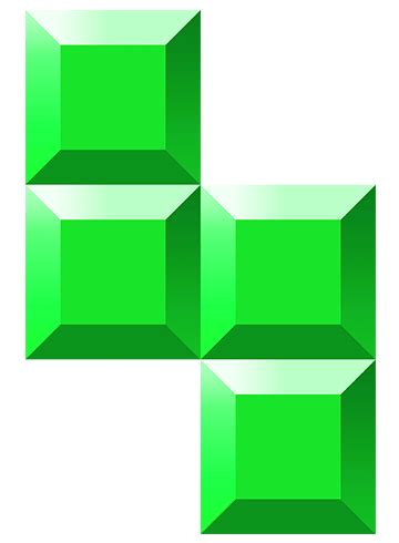 Tetris Blocks Green transparent PNG - StickPNG