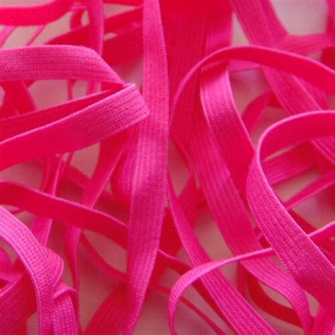 One Inch Hot Pink Fold Over Elastic Pink Elastic For Etsy