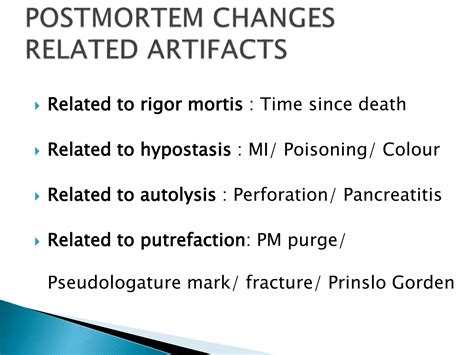 Postmortem Artefactspptx