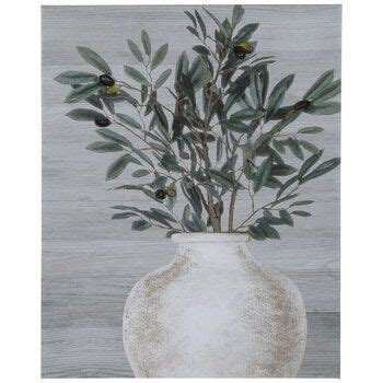 Tree canvas, Potted olive tree, Canvas wall decor