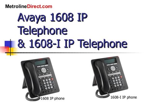 Avaya 1608/1608-I IP Telephones