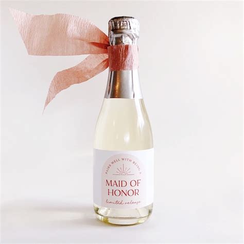 Maid Of Honor Box With Alcohol Etsy