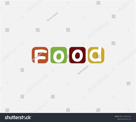 Modern Minimalistic Food Logo Vector Stock Vector (Royalty Free) 2179252471 | Shutterstock