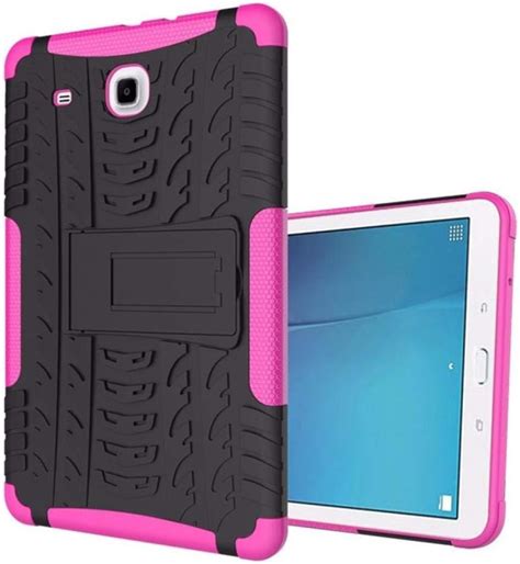 Para Galaxy Tab E 96 Heavy Duty Silicone Hard Case Funda Con Soporte