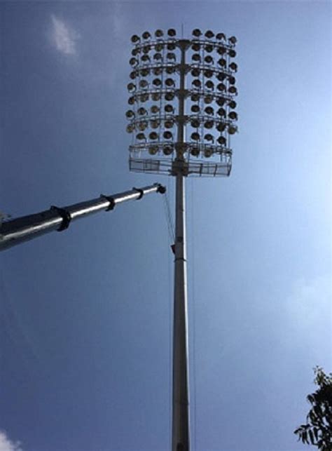 Meter Ss Stadium High Mast Light Pole For Lighting Purpose At Rs