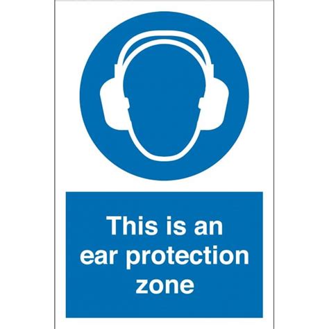 This Is An Ear Protection Zone Sign From Key Signs Uk