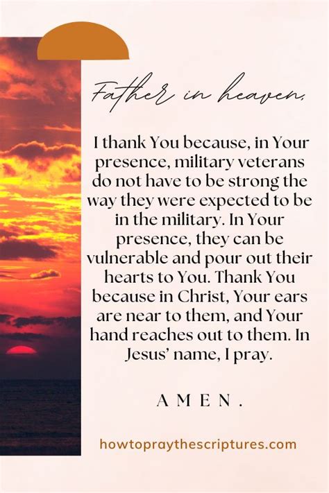 A Military Veteran’s Prayer