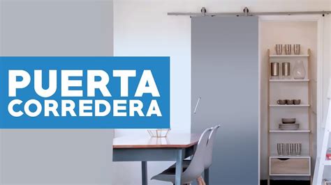 Cómo instalar una puerta corredera de madera YouTube