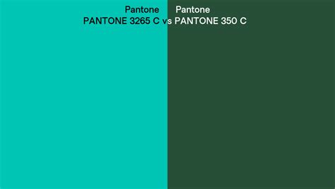 Pantone 3265 C Vs Pantone 350 C Side By Side Comparison