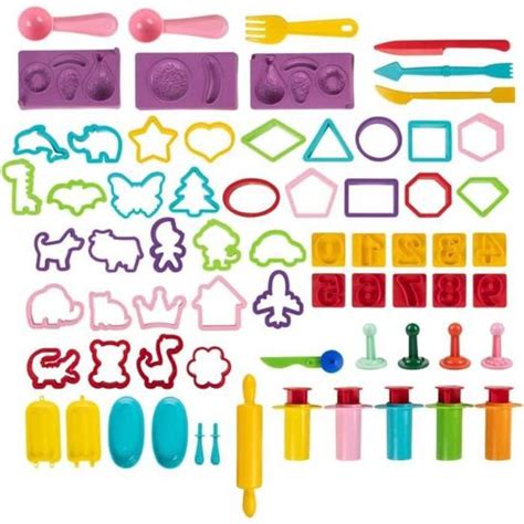 Grand Kit de 67 Accessoires pour Pate à Modeler Outils Modelage pour