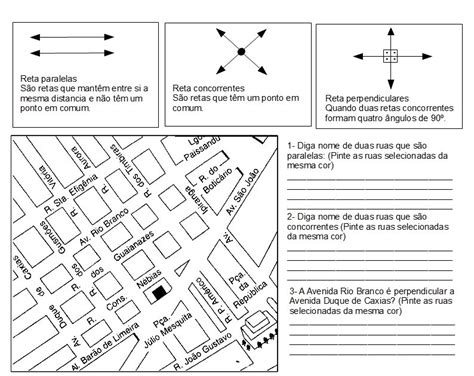 O Que É Rua Perpendicular - 4º ano F: RUA PARALELAS, CONCORRENTES