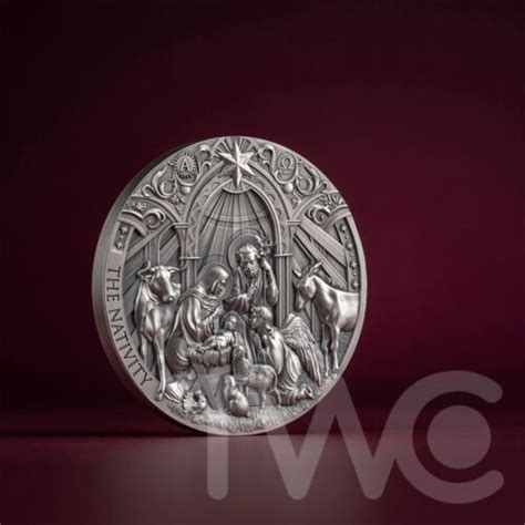 The Nativity Bible Stories Oz Antique Finish Silver Coin Cameroon