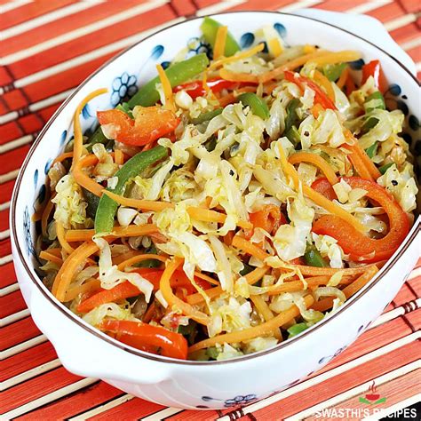 Cabbage Stir Fry Recipe Swasthi S Recipes