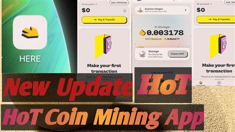 Hot Coin Mining App Airdrops New Update Create Village I Hotcoin Youtube