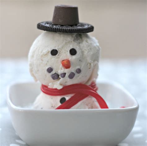 Homemade Ice Cream Snowman The Crafting Chicks