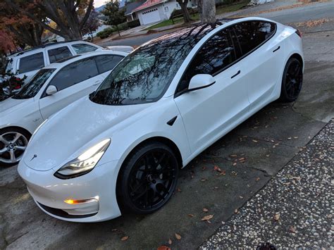 My Pearl White Model 3 with some early mods | Tesla Motors Club