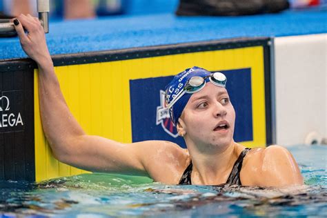 Watch Kate Douglass Records Th Best Time Ever In M Breaststroke At