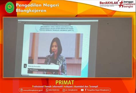 Sosialisasi Sistem Peradilan Pidana Terpadu Berbasis Teknologi