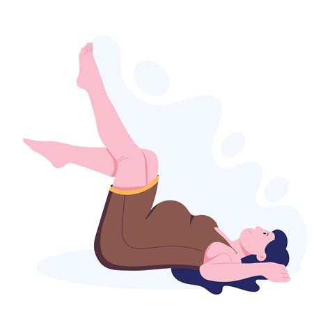 Prenatal exercise illustration in flat style 50497819 Vector Art at