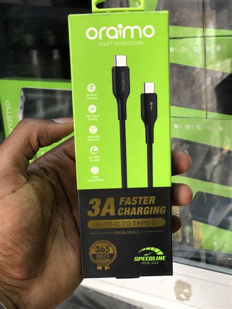 Oraimo 3A Fast Charging Type C To Type C Ginnons